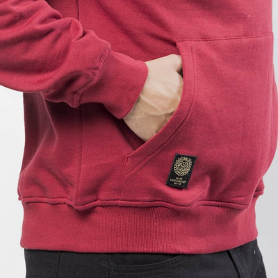Mass DNM bluza Sweatshirt Hoody Signature - claret