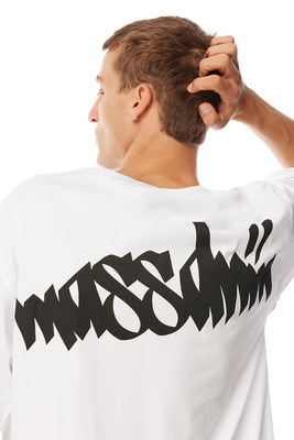 Mass Denim Nostalgia. Angel T-shirt biała