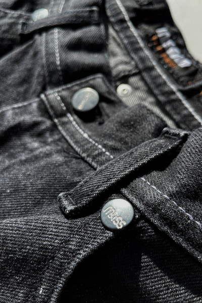 Mass DNM szorty Box Jeans Shorts relax fit - czarne