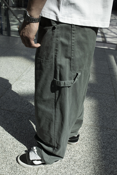 Mass DNM spodnie Pants Worker Extra Baggy Fit - szare