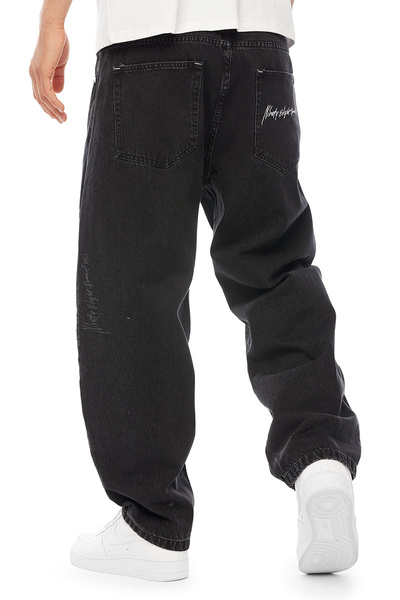 Mass DNM spodnie Authentic Jeans Extra baggy Fit - czarne