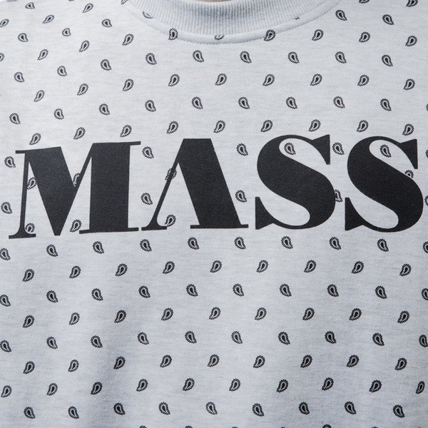 Mass Denim sweatshirt bluza Bandana crewneck white BLAKK