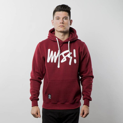 Bluza Mass Denim Sweatshirt Hoody Signature - claret
