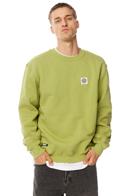 Mass DNM bluza Sweatshirt Patch Crewneck - oliwkowa
