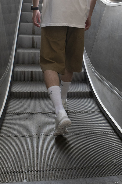 Mass DNM szorty Slang Shorts baggy fit - beżowe