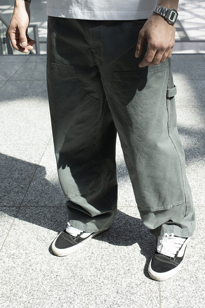 Mass DNM spodnie Pants Worker Extra Baggy Fit - szare