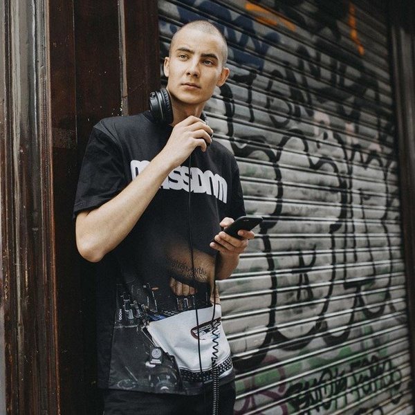 Koszulka Mass Denim T-shirt DJ - black