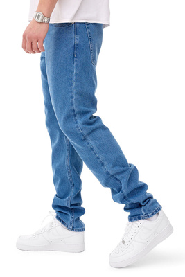 Mass DNM spodnie Signature 2.0 Jeans Tapered Fit - niebieskie