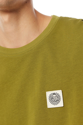 Mass Denim Patch T-shirt oliwkowa