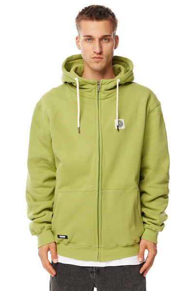 Mass DNM bluza Sweatshirt Patch Zip Hoody - oliwkowa