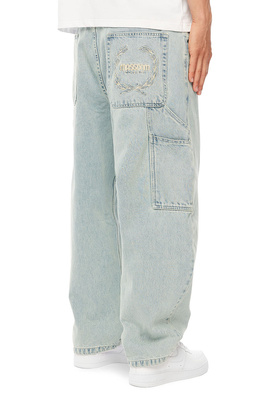Mass DNM spodnie Crown Jeans Extra baggy Fit - jasnoniebieskie