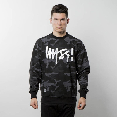 Bluza Mass Denim Sweatshirt Crewneck Signature - black camo