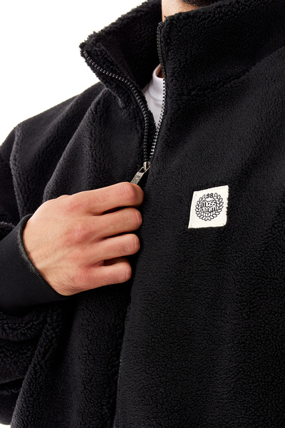 Mass DNM kurtka Patch Teddy Zip Jacket - czarna