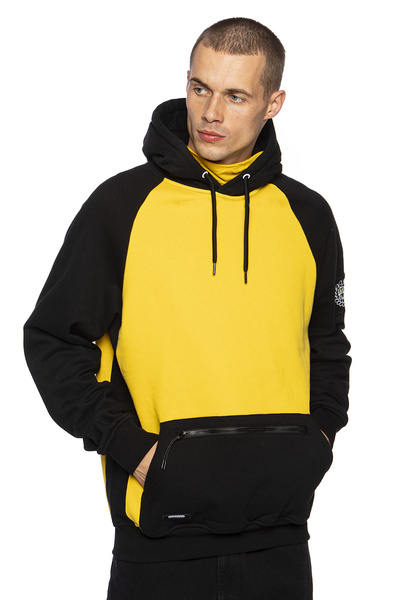 Mass DNM bluza Sweatshirt Berg Hoody - żółta