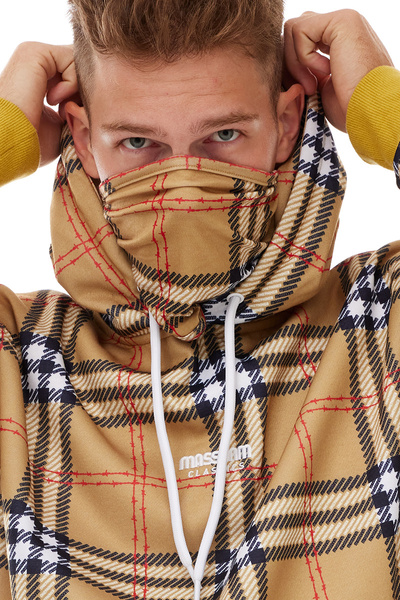 Mass DNM bluza Sweatshirt Tartan Hoody - wielokolorowa