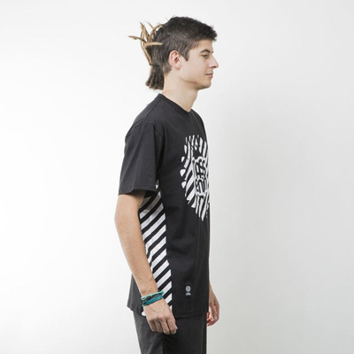 Mass Denim koszulka t-shirt Stripes Logo black