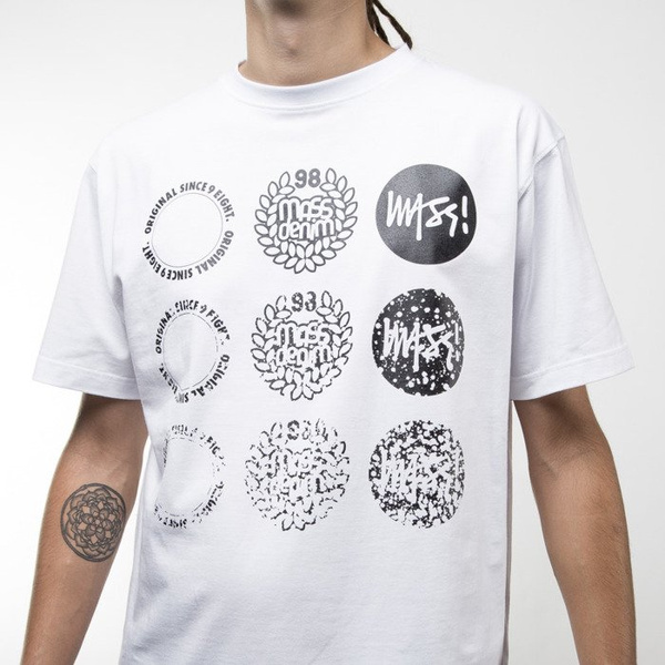 Mass Denim koszulka t-shirt Mind white