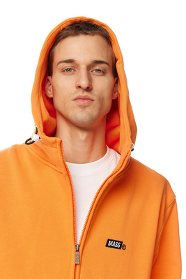 Mass DNM bluza Sweatshirt Mini Box Zip Hoody pomarańczowa