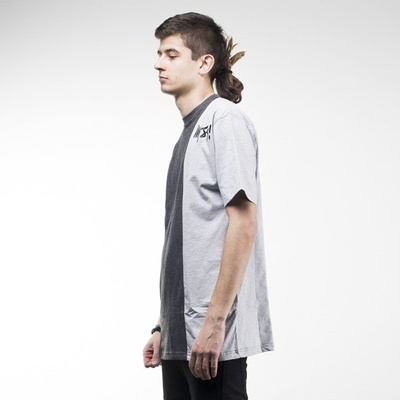 Mass Denim koszulka t-shirt Lines dark heather grey