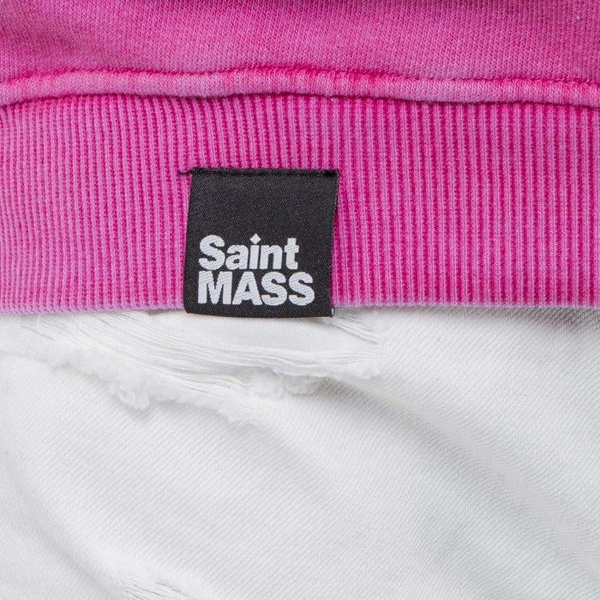 Saint Mass bluza crewneck Base Fade pink / red