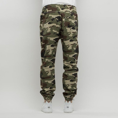 Spodnie Mass Denim Signature Joggers Sneaker Fit - woodland camo