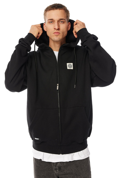 Mass DNM bluza Sweatshirt Patch Zip Hoody - czarna