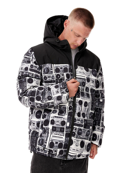 Mass DNM kurtka zimowa Jacket Empire Hoody - szara