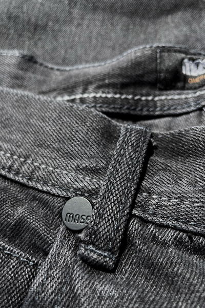 Mass DNM spodnie Jeans Craft Baggy Fit - sprane czarne