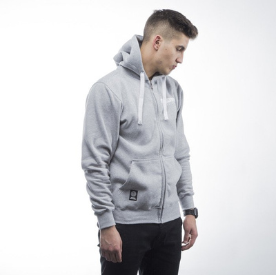Mass Denim bluza sweatshirt Classics zip hoody light heather grey 