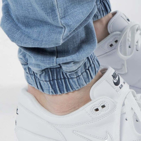 Mass DNM spodnie Joggers Jeans Sneaker Fit Campus - light blue