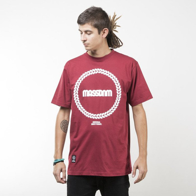 Mass Denim koszulka t-shirt  Ring claret