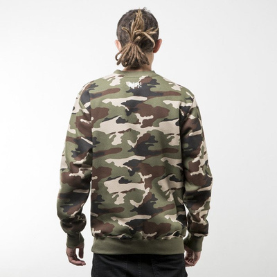 Mass Denim bluza sweatshirt Signature crewneck woodland camo