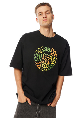 Mass Denim Patchwork T-shirt czarna