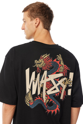 Mass Denim Koszulka Dragon T-shirt czarna