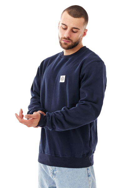 Mass DNM bluza Sweatshirt Patch Crewneck - granatowa