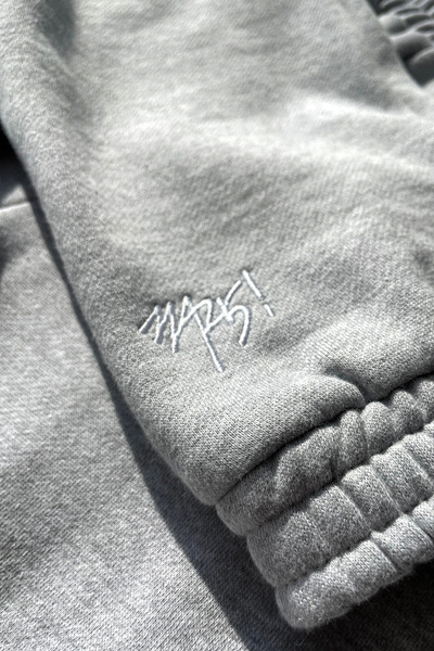 Mass DNM spodnie dresowe Signature Patch Sweatpants - szare