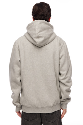 Mass DNM bluza Sweatshirt Signature Patch Zip Hoody - szara