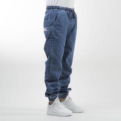 Mass Denim spodnie jogger pants Drop Denim loose fit blue