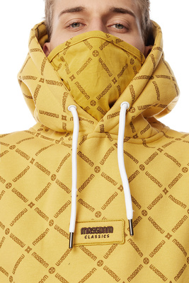 Mass DNM bluza Sweatshirt Monogram Hoody żółta