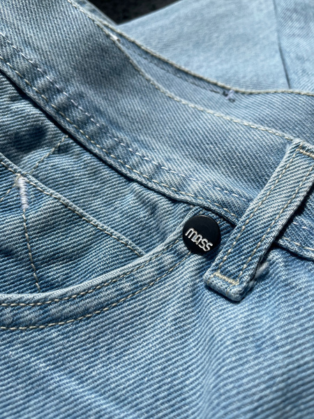 Mass DNM spodnie Signature 2.0 Jeans Tapered Fit - jasnoniebieskie