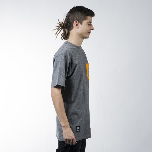 Mass Denim t-shirt koszulka Pocket Signature dark heather grey