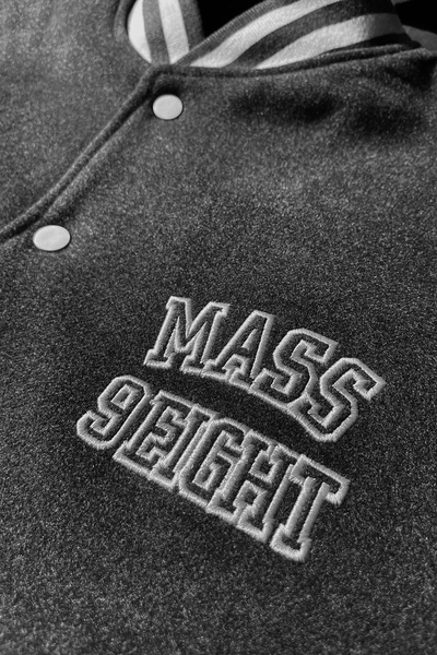 Mass DNM kurtka Jacket Athletic Baseball - ciemnoszara