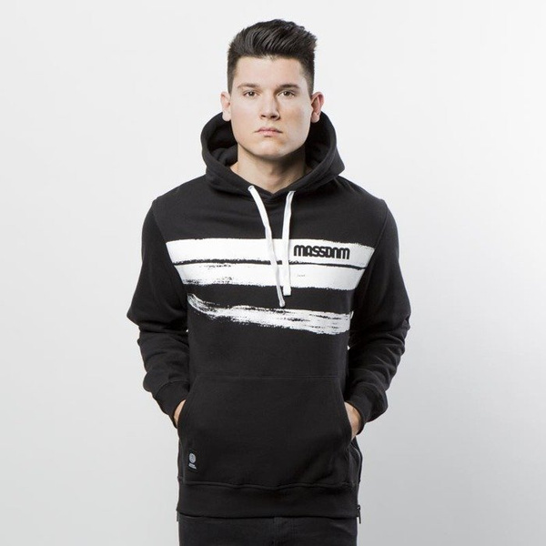 Mass DNM bluza Sweatshirt Hoody Traces - black