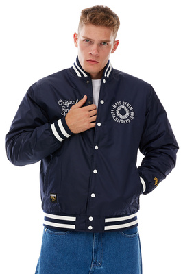 Mass DNM kurtka zimowa Elementary Satin Jacket - granatowa