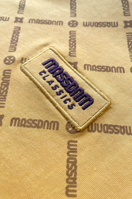 Mass Denim Monogram T-shirt zółta