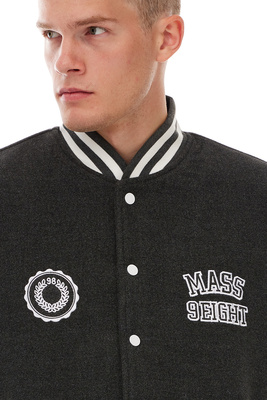 Mass DNM kurtka Jacket Athletic Baseball - ciemnoszara