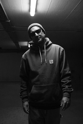 Mass DNM bluza Sweatshirt Patch Hoody - granatowa