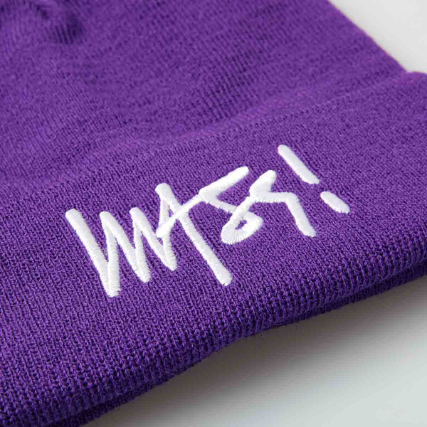 Mass DNM czapka zimowa Signature Beanie - fioletowa