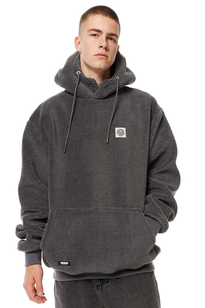 Mass DNM kurtka Patch Teddy Hoody Jacket - szara