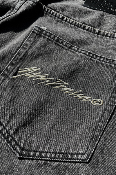 Mass DNM spodnie Jeans Initials Extra Baggy Fit - sprane czarne